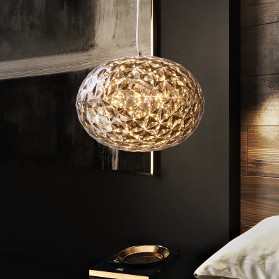 Globe Bedside Ceiling Lighting Acrylic LED Modernism Hanging Lamp Fixture, 10
