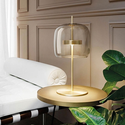 Cup Shape Bedside Task Lighting Tan, Modern Night Table Lamps