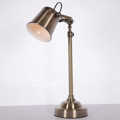 Bell Study Room Desk Lighting Antiqued Metal 1 Bulb Silver Finish Adjustable Reading Book Lamp