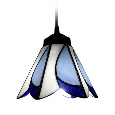 7 Inch Width Shade Tiffany Style Stained Glass Mini Pendant Light
