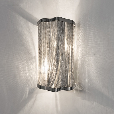 Metallic Cylinder Wall Lighting Ideas Modernism 1 Head Silver Finish Wall Sconce Light