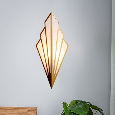 Simplicity Geometric Metal Wall Lamp 1 Head Wall Sconce Lighting in Gold for Living Room