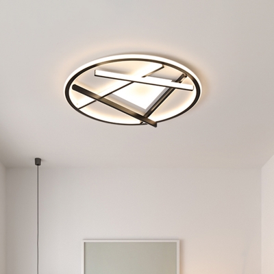 Circular LED Ceiling Mounted Fixture Simplicity Acrylic 16