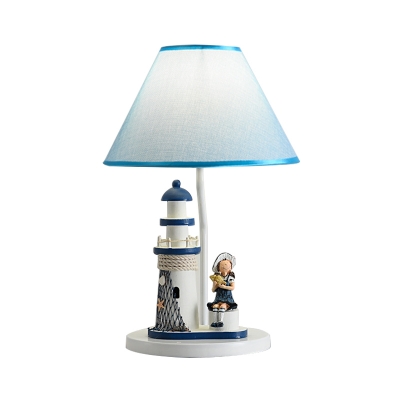 Fabric Cone Table Lighting, Lighthouse Style Table Lampshade