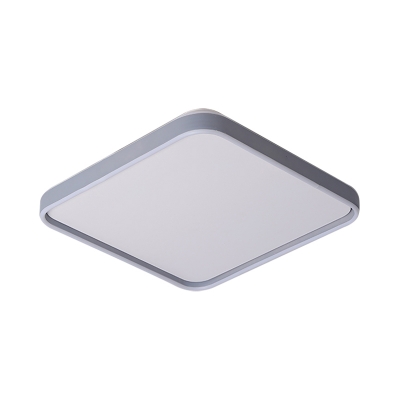 Rounded Square Flush Ceiling Light Simplicity Acrylic 16