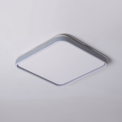 Rounded Square Flush Ceiling Light Simplicity Acrylic 16
