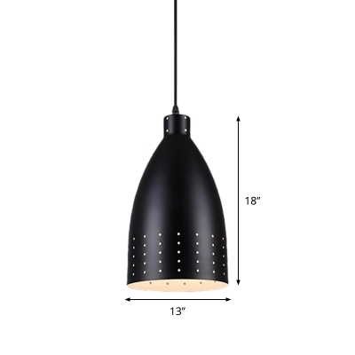 Factory Pointy Pierced Hanging Lamp 6.5