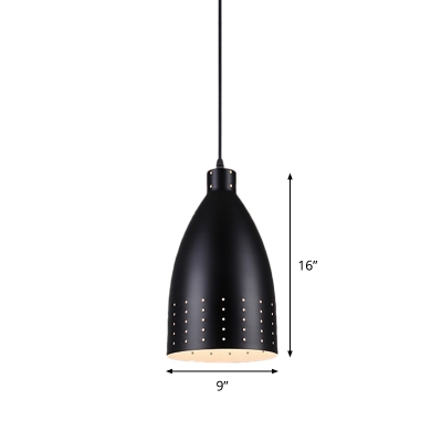 Factory Pointy Pierced Hanging Lamp 6.5