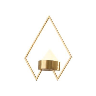 Minimalist Rhombus Wall Mounted Lamp Metallic 10