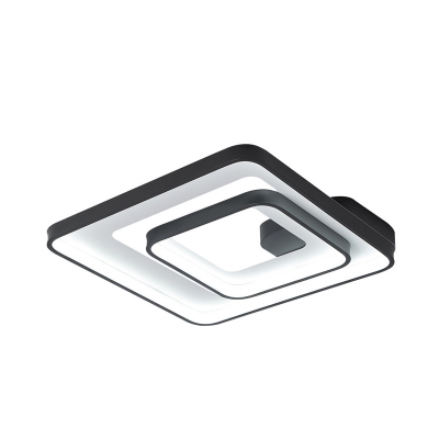 Minimalism Square Frame Flushmount Acrylic 16.5