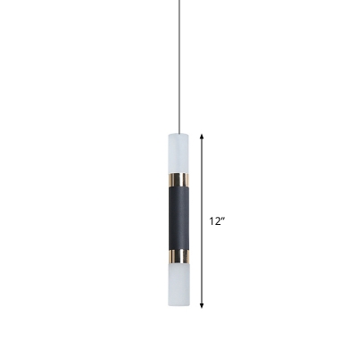 Minimalist Tubular Hanging Light Kit Acrylic 10