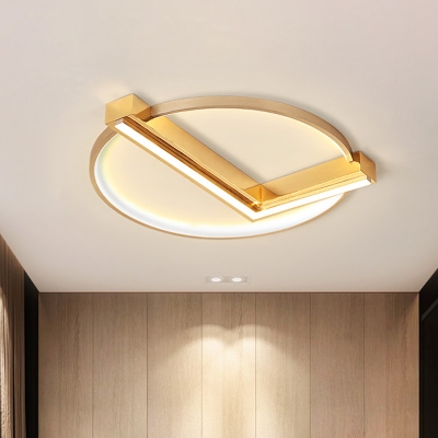 Modern Stylish Clock Design Ceiling Flush Aluminum Bedroom 18