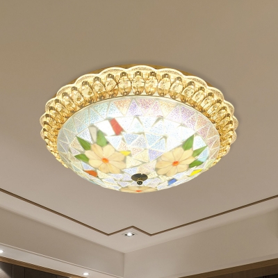 Stained Glass Flush Mount Tiffany Style 16