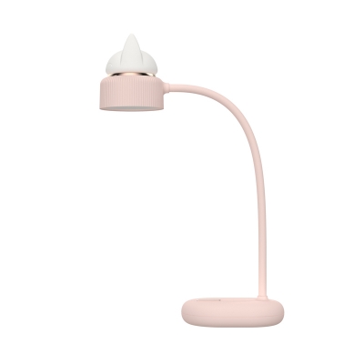 Cat Reading Book Lamp Macaroon Plastic White/Pink/Green LED Night Table Lighting for Kids Bedroom