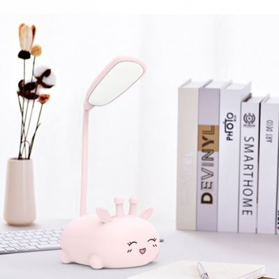 Sika Deer Night Table Lamp Macaroon Plastic White/Pink/Blue LED Reading Book Lighting for Bedroom