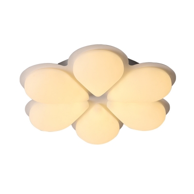 Kids LED Flush Mount Recessed Lighting Grey/White/Coffee Flower Balloon Flush Ceiling Light with Acrylic Shade