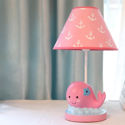 Pink Whale Night Stand Light Cartoon 1, Whale Lamp Shade