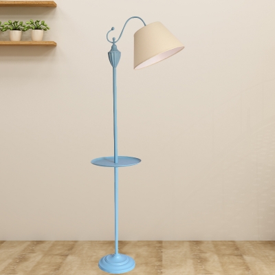 Fabric Barrel Standing Lamp Nordic 1, Multi Head Floor Lamp Pink
