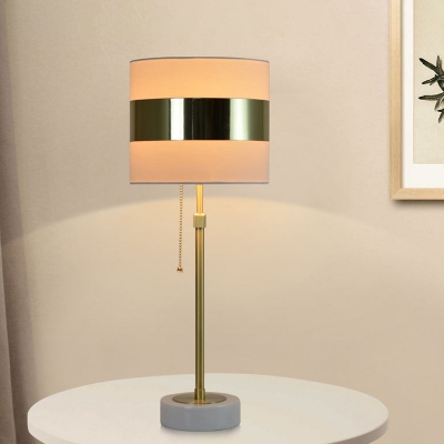 Cylinder Pull Chain Table Lamp Modern, Pull Cord Table Lamp