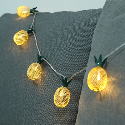 19.6 Ft Pinecone String Light Modern Iron 20/40 Lights Yellow LED Light Strip for Christmas