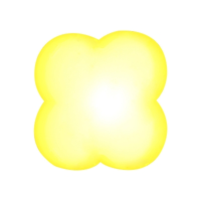 Simple Mini Flower Wall Lamp Plastic Kids Bedside USB LED Table Stand Light in White/Yellow Light
