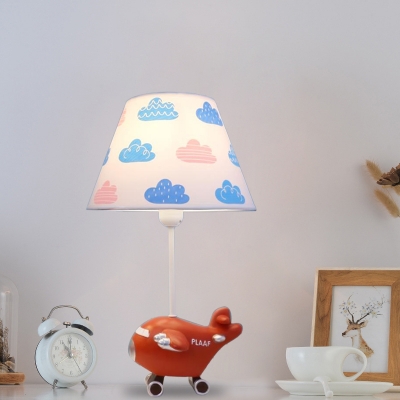 Small Large Size Helicopter Table Lamp Cartoon Resin 1 Bulb Kid Bedside Nightstand Light In Blue Red Beautifulhalo Com