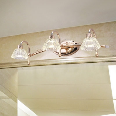 Bathroom Led Sconce Lamp Fixture, Rose Gold Vanity Light Fixture