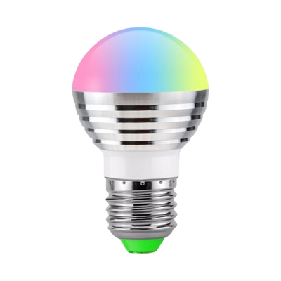 1pc Silver Ball Smart Bulb RGBW Light 7 W E14/E26/E27 12 Beads Plastic Intelligent LED Bulb
