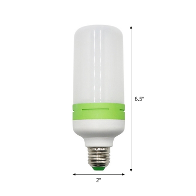 1pc 12 W E27 Music Speaker Light Bulb White 24 LED Beads Plastic Edison Bulb in Multi Colored Light