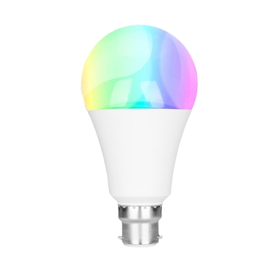 1 Pack RGBW Smart Bulb 10 Watts E26/E27 Plastic 22 LED Beads Dimmable Light in White