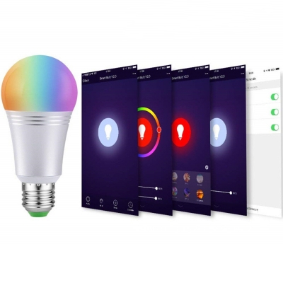 1pc 11 W E14/E27 Smart Control Bulb Plastic White 22 LED Beads Lamp in Multi Colored Light