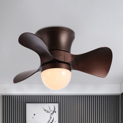 3 Blade Small Flush Ceiling Fan, Small Fan Light Fixtures