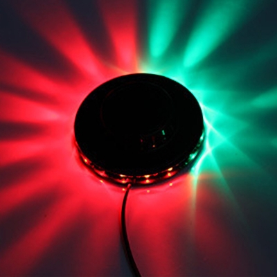 Black/White Flying Saucer Wall Lamp Modern Metal LED Wall Sconce in RGB Color Light for Karaoke Room