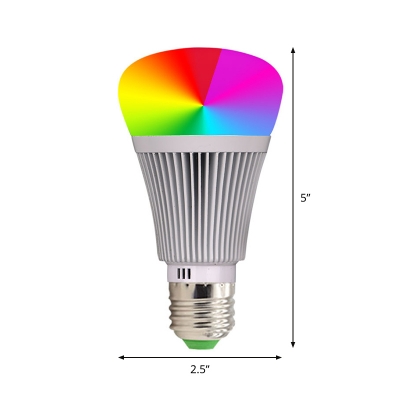Plastic Silver Smart Edison Bulb 1pc 7 W E26/E27 Color Changing Replacement Light with 22 LED Beads
