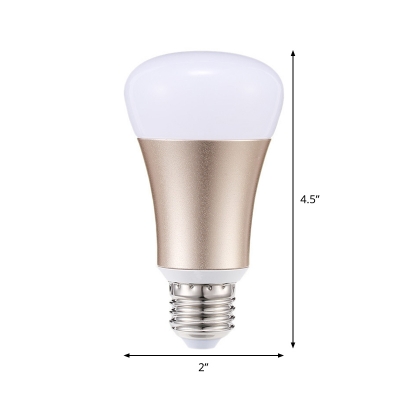 1pc 12 LED Beads Wifi Smart Bulb 7 Watts E26/E27 RGB Color Changing Light in Brown