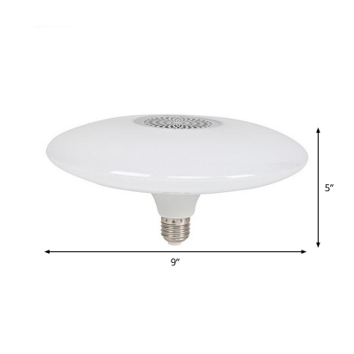 1pc 32 W E27 Reflector Lamp Bulb White Plastic Disc 24 LED Beads Color Changing Light with Remote