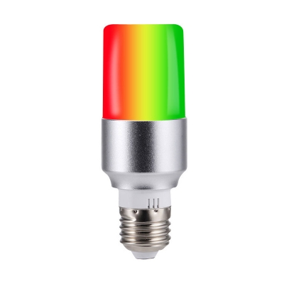 1pc 7 W E26/E27/E14 RGBW Tube Bulb Silver Plastic 28 LED Beads Smart Control Wireless Light