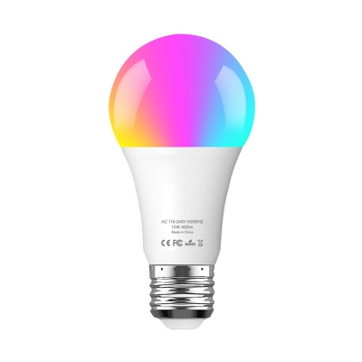 1pc E26/E27 Smart Wifeless Bulb 7 Watts 25 LED Beads Plastic Edison Bulb in RGBW Light, White
