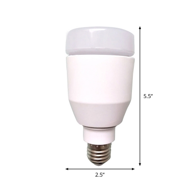 1pc Remote Control 9 W E27 Light Bulb White Plastic RGB 36 LED Beads Bluetooth Music Speaker
