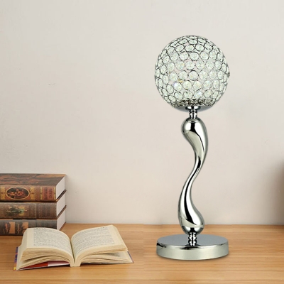 Crystal Ball Shade Table Lamp, Large Crystal Ball Table Lamp