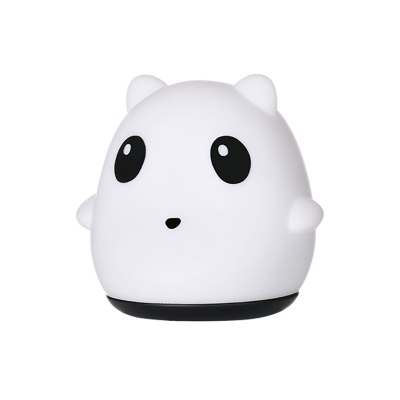 Panda Mini Bedside Night Light Rubber Kids Style USB LED Table Lighting in White