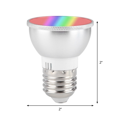 White Bowl Shaped E26/E27 Bulb 1 Pack Plastic 6 W 21-Bead RGBW Smart LED Reflector Lamp