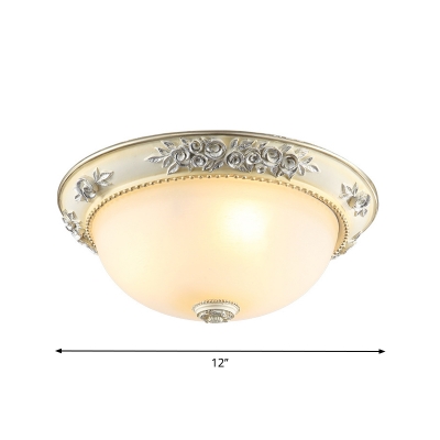 Traditional Domed Ceiling Mounted Fixture 2/3 Heads 12