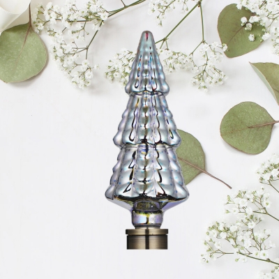 1pc Silver 4 W E27 Bulb 12 LED Beads Plastic 3/Multi-Tier Christmas Tree 3D Light Bulb
