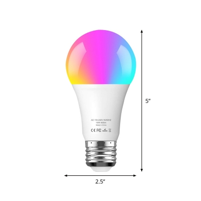 1pc E26/E27 Smart Wifeless Bulb 7 Watts 25 LED Beads Plastic Edison Bulb in RGBW Light, White