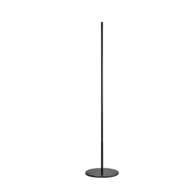 Acrylic Linear Standing Floor Lamp Simple Style LED Floor Light in Black, White/Warm Light
