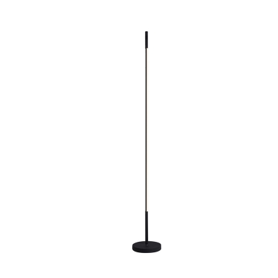 Slim Linear Standing Light Minimalism Acrylic White/Black/Gold Finish LED Floor Lamp in White/Warm Light
