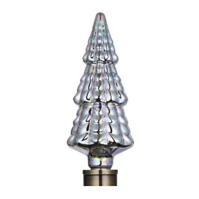 1pc Silver 4 W E27 Bulb 12 LED Beads Plastic 3/Multi-Tier Christmas Tree 3D Light Bulb