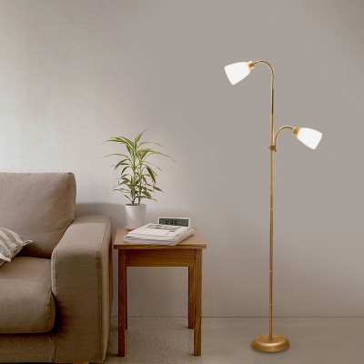 Silver Finish Tree Floor Light, Floor Lamp With Acrylic Shade Uk