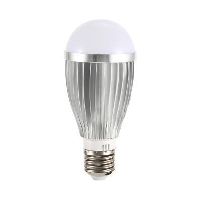 1pc 7 W E26/E27 Smart Light Bulb Intelligent Voice Control 12 LED Beads Plastic Bulb in Silver